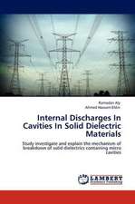 Internal Discharges In Cavities In Solid Dielectric Materials