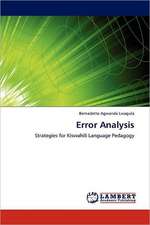 Error Analysis