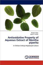 Antioxidative Property of Aqueous Extract of Mentha piperita