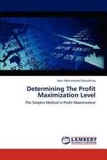 Determining The Profit Maximization Level