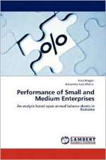 Performance of Small and Medium Enterprises