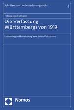 Die Verfassung Württembergs von 1919