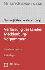 Verfassung Des Landes Mecklenburg-Vorpommern: Zogu Beiheft 42 - 2013