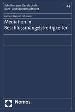 Mediation in Beschlussmängelstreitigkeiten