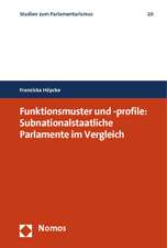 Funktionsmuster und -profile: Subnationalstaatliche Parlamente im Vergleich