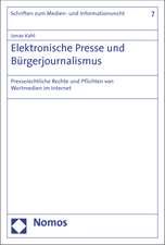 Elektronische Presse und Bürgerjournalismus