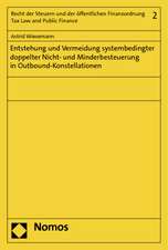 Entstehung und Vermeidung systembedingter doppelter Nicht- und Minderbesteuerung in Outbound-Konstellationen