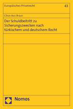 Der Schuldbeitritt zu Sicherungszwecken nach türkischem und deutschem Recht