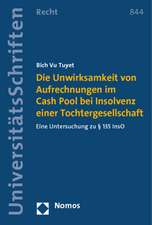 Die Unwirksamkeit von Aufrechnungen im Cash Pool bei Insolvenz einer Tochtergesellschaft