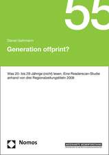 Generation Offprint?: Was 20- Bis 29-Jahrige (Nicht) Lesen. Eine Readerscan-Studie Anhand Von Drei Regionalzeitungstiteln 2009