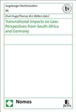 Transnational Impacts on Law: Perspectives from South Africa and Germany