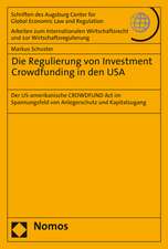 Die Regulierung von Investment Crowdfunding in den USA