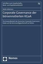 Corporate Governance der börsennotierten KGaA