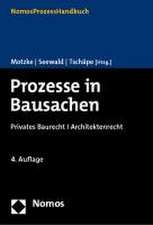 Prozesse in Bausachen