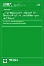 Berger, J: Drittauskunftsanspruch bei Persönlichkeitsrechtsv