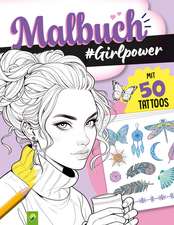 Malbuch Girlpower mit 50 Tattoos