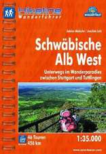 Hikeline Wanderführer Schwäbische Alb West 1 : 35 000