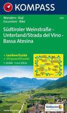 Südtiroler Weinstraße - Unterland / Strada del Vino - Bassa Atesina 1 : 25 000