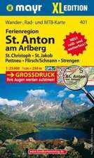 Mayr Wanderkarte Ferienregion St. Anton am Arlberg XL 1:25.000