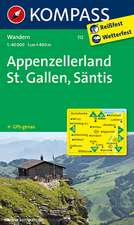 Appenzellerland - St. Gallen - Säntis 1 : 40 000