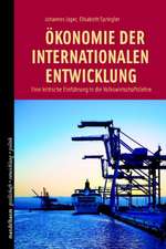 Ökonomie der internationalen Entwicklung