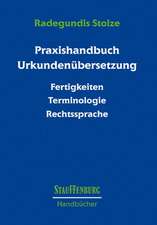 Praxishandbuch Urkundenübersetzung