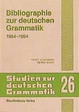 Bibliographie zur deutschen Grammatik