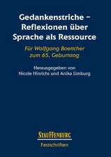 Gedankenstriche - Reflexionen über Sprache als Ressource