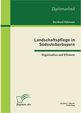 Landschaftspflege in S Dostoberbayern: Organisation Und Effizienz