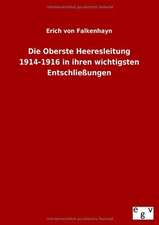 Die Oberste Heeresleitung 1914-1916 in ihren wichtigsten Entschließungen