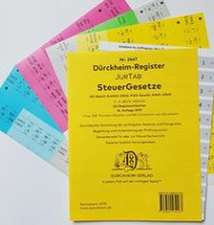 DürckheimRegister® Steuergesetze EStG-EStDV-Erb-StG-GewStG-AStG-LStG-KStG-UmwStG-UStF-UStDV-AO-FGO