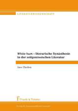 White hum ¿ Literarische Synästhesie in der zeitgenössischen Literatur