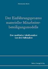 Der Einführungsprozess materieller Mitarbeiterbeteiligungsmodelle