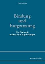 Bindung und Entgrenzung