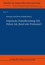 Empirische Polizeiforschung XIII: Polizei: Job, Beruf oder Profession?