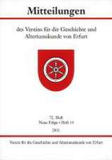 Mitteilungen des Vereins für die Geschichte und Altertumskunde von Erfurt