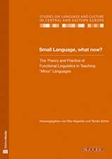 Small Language, what now?