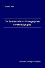 Die Streumatrix für Untergruppen der Modulgruppe