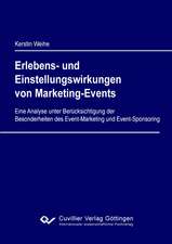 Erlebens- und Einstellungswirkungen von Marketing-Events