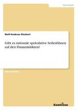 Gibt es rationale spekulative Seifenblasen auf den Finanzmärkten?