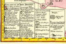 Historische Karte: Amt Dresden mit den Ämtern Moritzburg, Radberg, Dippoldiswalde und Lausnitz, um 1720 (Plano)