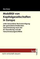 Mobilit T Von Kapitalgesellschaften in Europa