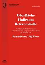 Oberfläche - Hallraum - Referenzhölle: Postdramatische Diskurse um Text, Theater und zeitgenössische Ästhetik am Beispiel von Rainald Goetz' 