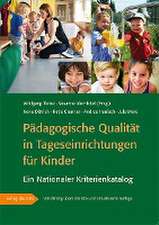 Pädagogische Qualität in Tageseinrichtungen für Kinder