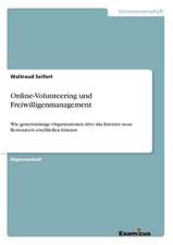 Online-Volunteering und Freiwilligenmanagement