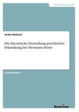 Die literarische Darstellung psychischer Erkrankung bei Hermann Hesse