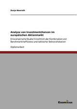 Analyse von Investmentchancen im europäischen Aktienmarkt