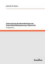 Untersuchung Der Besonderheiten Der Unternehmensbesteuerung in Osterreich: D&#xe9;coupages