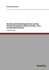 Die Network Marketing Branche und das Direktvertriebsunternehmen Amway