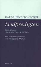 Ronecker, K: Liedpredigten